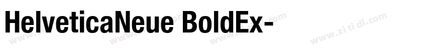 HelveticaNeue BoldEx字体转换